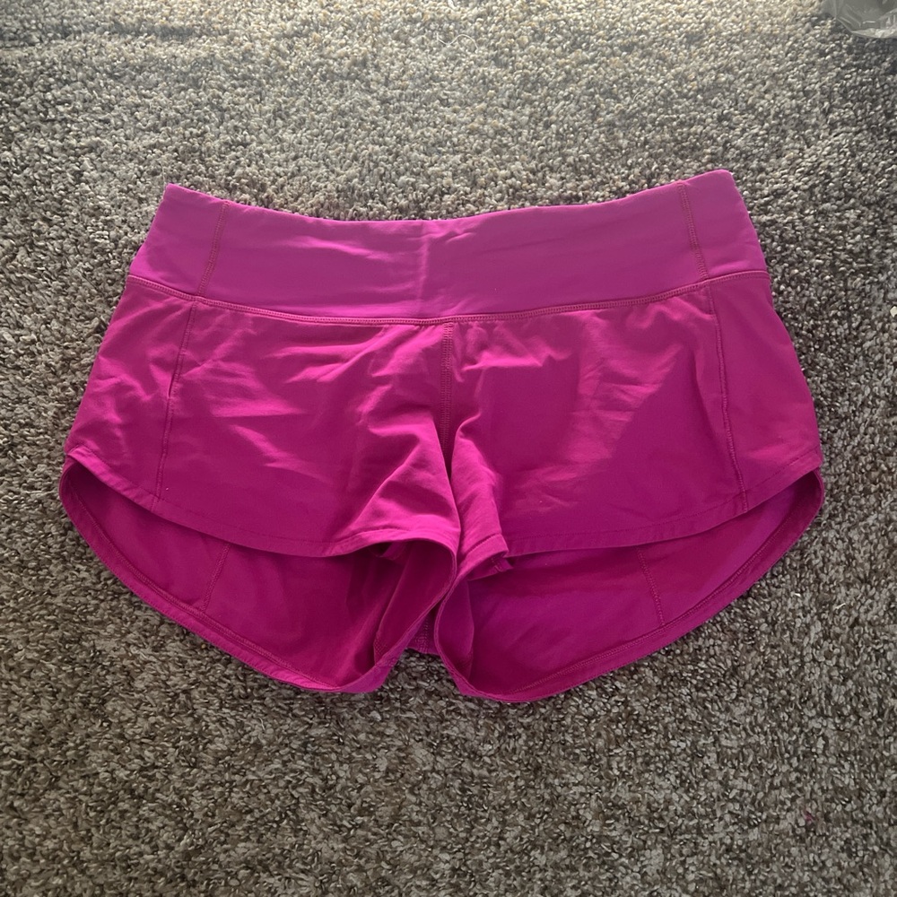 Lululemon Athletica Fuchsia Athletic Shorts